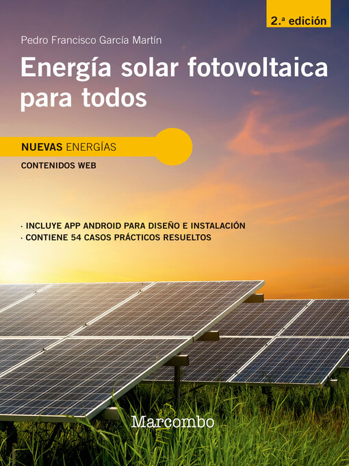 Title details for Energía solar fotovoltaica para todos 2ed by Pedro García Martín - Wait list